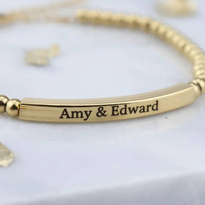 Beaded Bracelet - Gold - Image 4