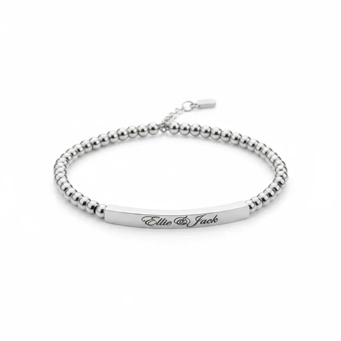 Beaded Bracelet - Silver - Image 6