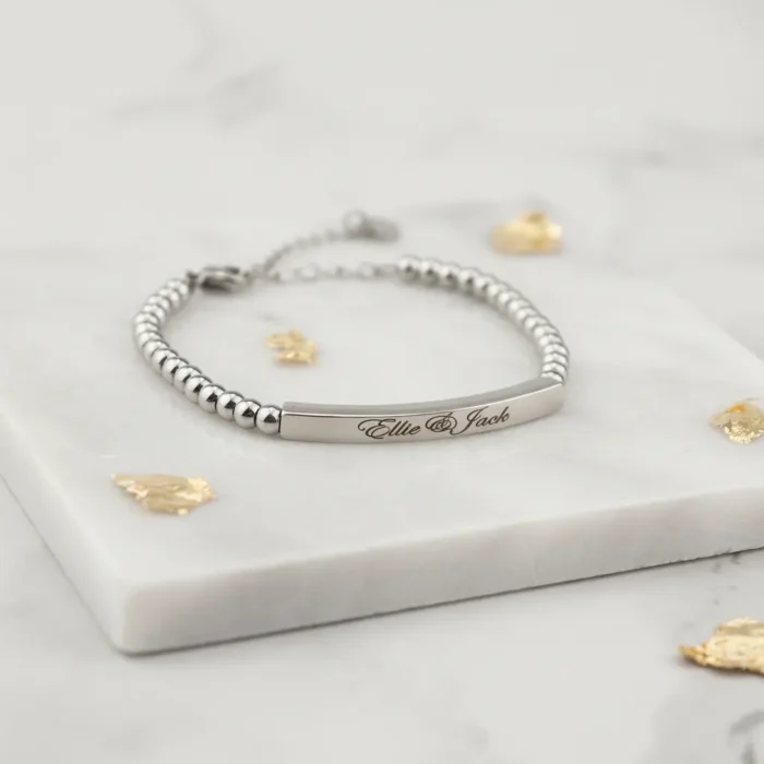 Beaded Bracelet - Silver - Image 7