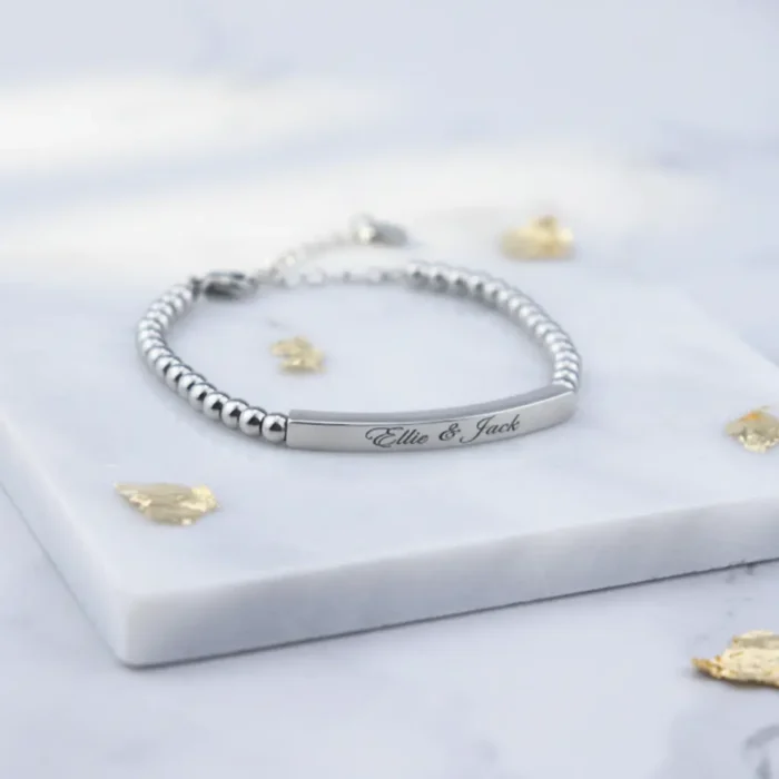 Beaded Bracelet - Silver - Image 5