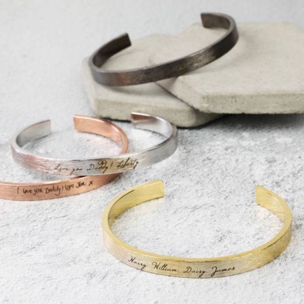 Men’s Engraved Custom Bangle Bracelet - Mygiavelle
