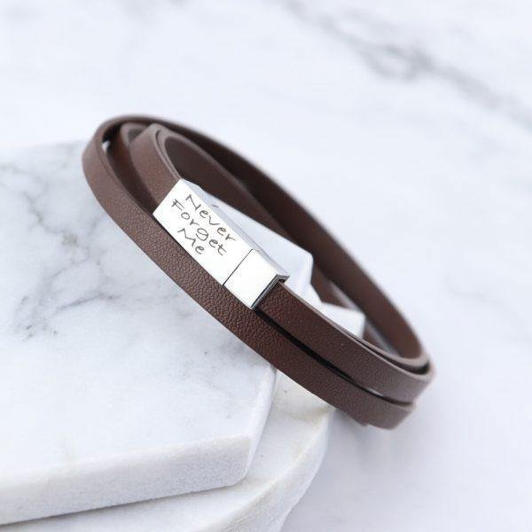Cairo Leather & Stainless Steel Mens Bracelet - Mygiavelle