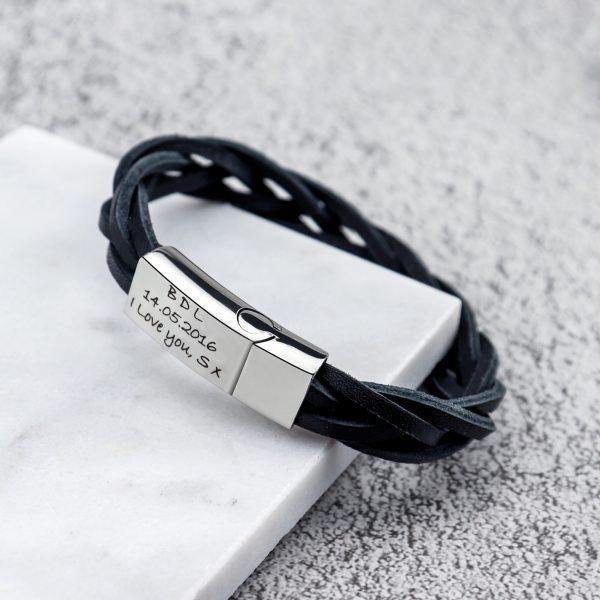Juhu Leather & Stainless Steel Mens Bracelet - Mygiavelle