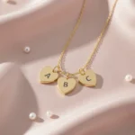 3 Heart Necklace - Gold