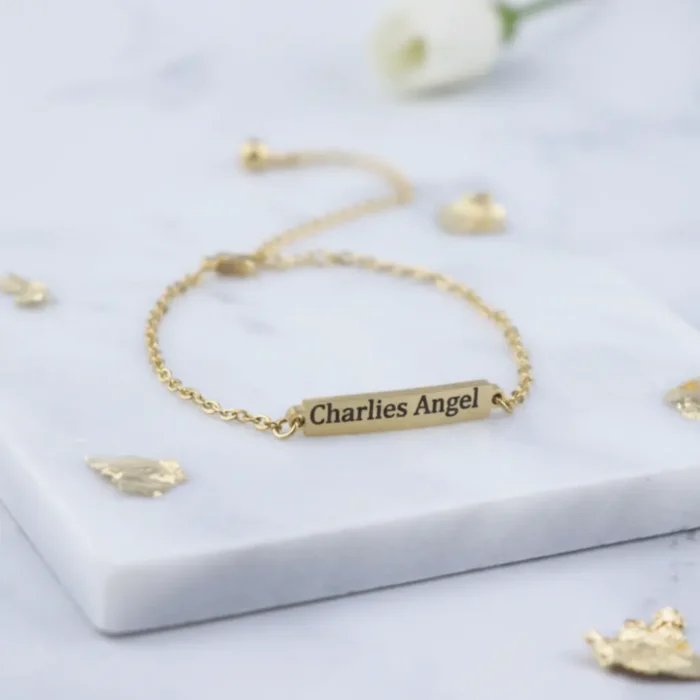 Baby Bar Bracelet 18k - Gold - Image 6