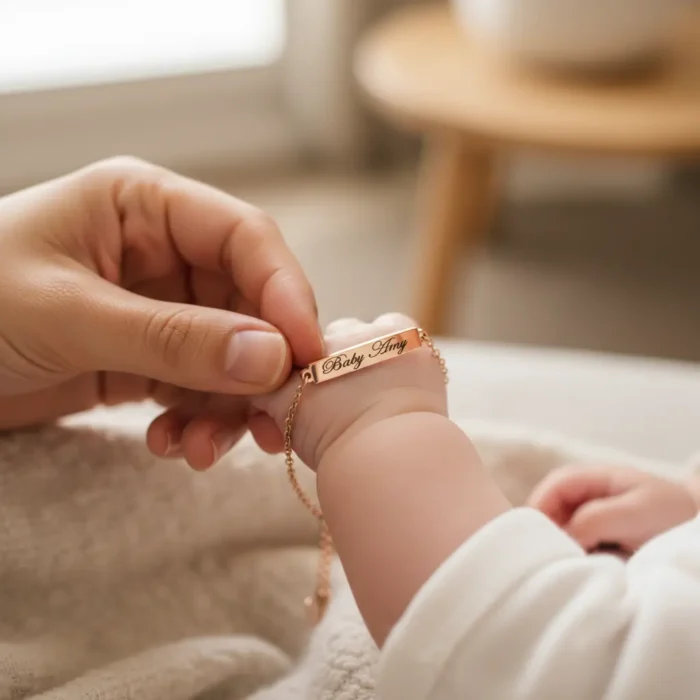 Baby Bar Bracelet 18k - Rose Gold - Image 2