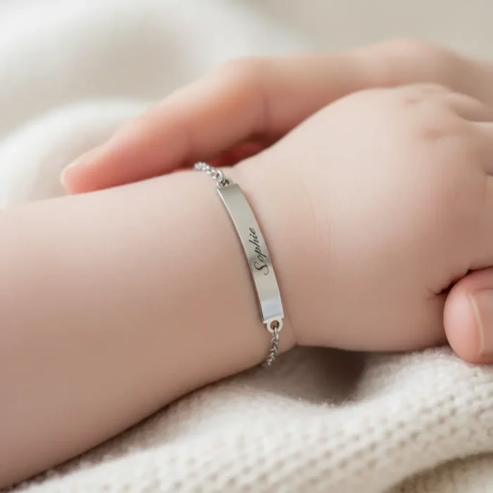 Baby Bar Bracelet 18k - Silver - Image 3