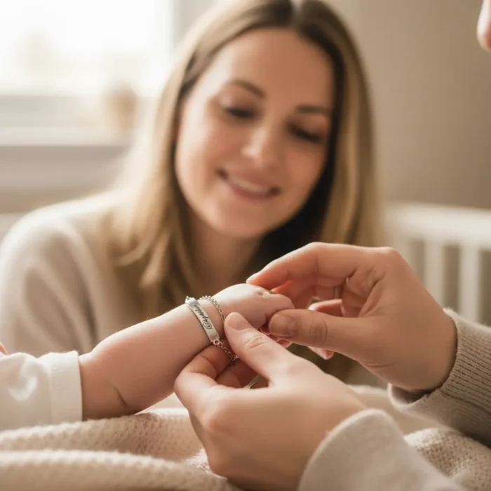 Baby Bar Bracelet 18k - Silver - Image 2