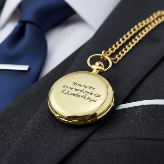 Gold Pocket Watch - Image 6