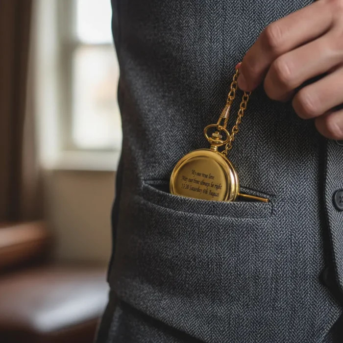 Gold Pocket Watch - Image 3