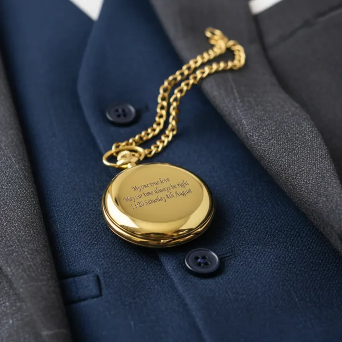Gold Pocket Watch - Image 2