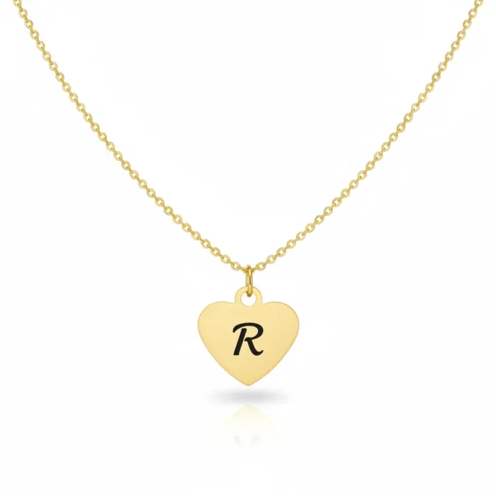 Heart Necklace - Gold - Image 4