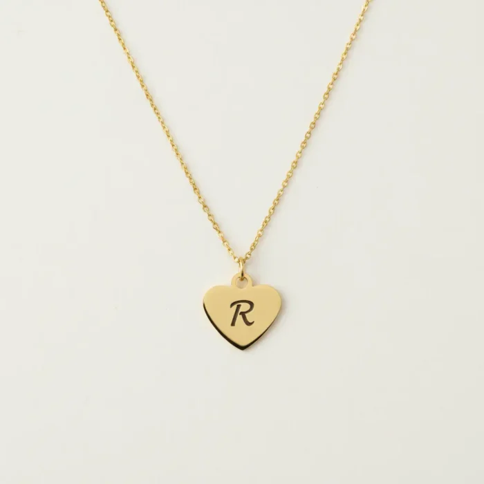 Heart Necklace - Gold - Image 6