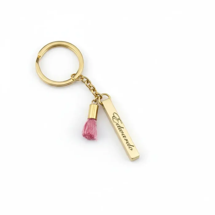 Bar Keyring - Gold - Image 7