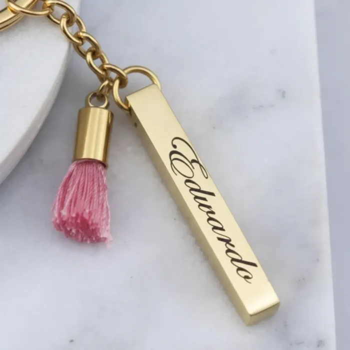 Bar Keyring - Gold - Image 6