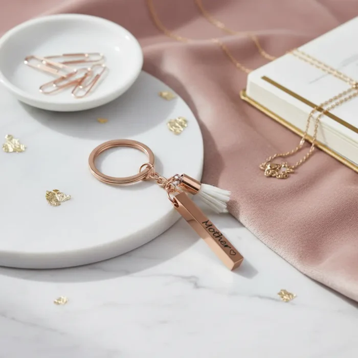 Bar Keyring - Rose Gold - Image 3