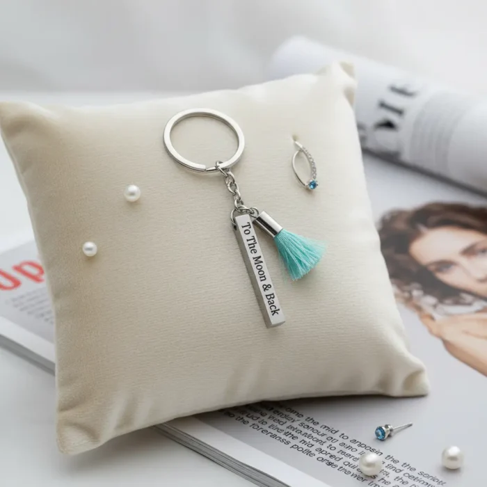 Bar Keyring - Silver - Image 5