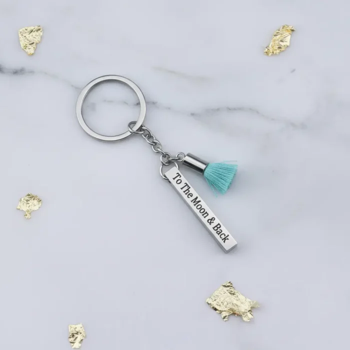 Bar Keyring - Silver - Image 3