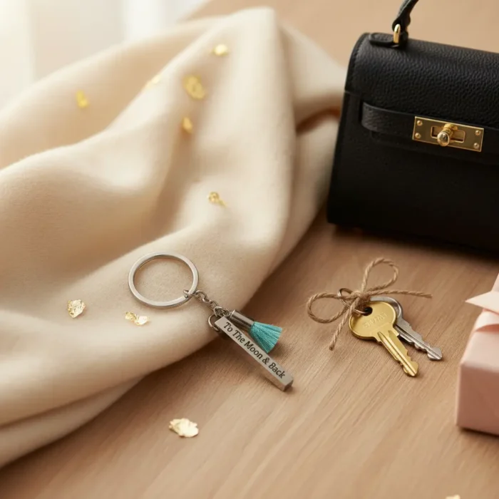 Bar Keyring - Silver - Image 6