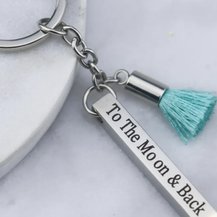 Bar Keyring - Silver - Image 7