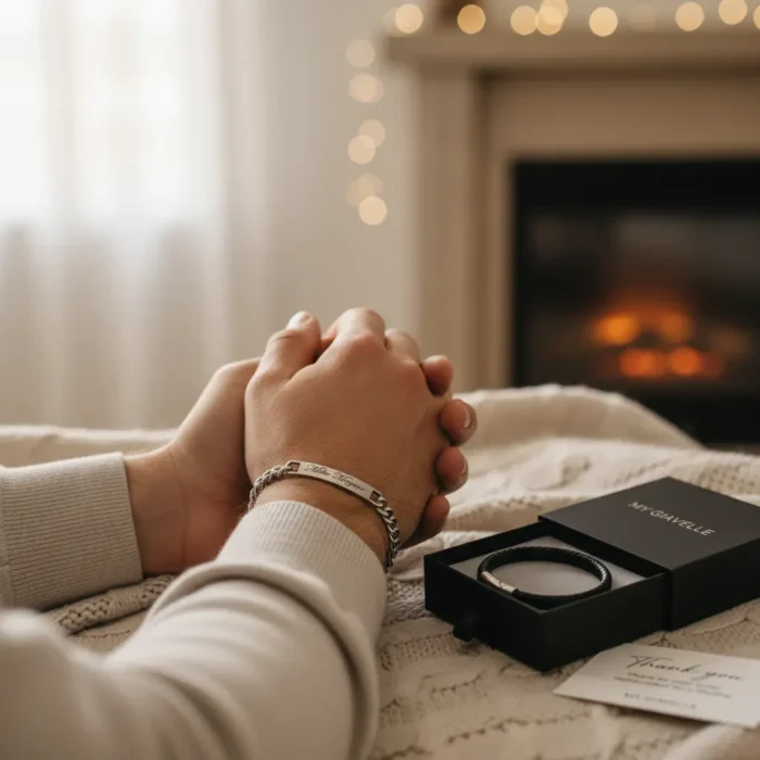 Steel Identity Mens Bracelet - Silver - Image 7
