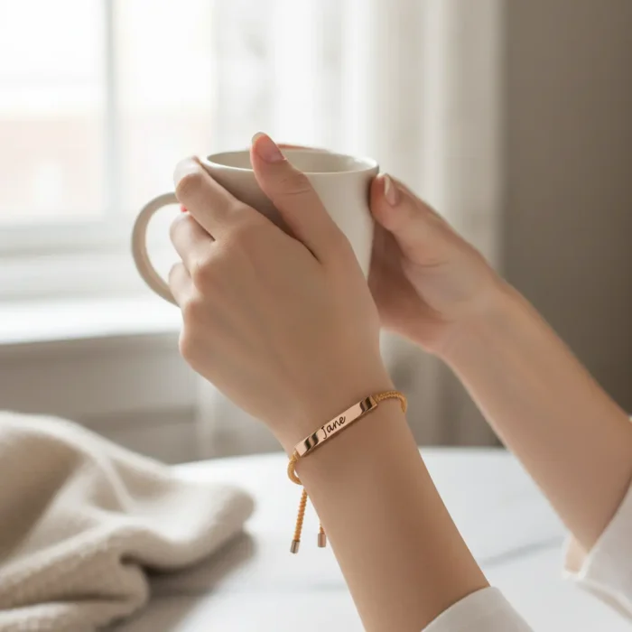 Rope Bracelet - Rose Gold - Image 2