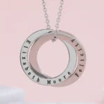 Russian Necklace – 2 Rings - Silver