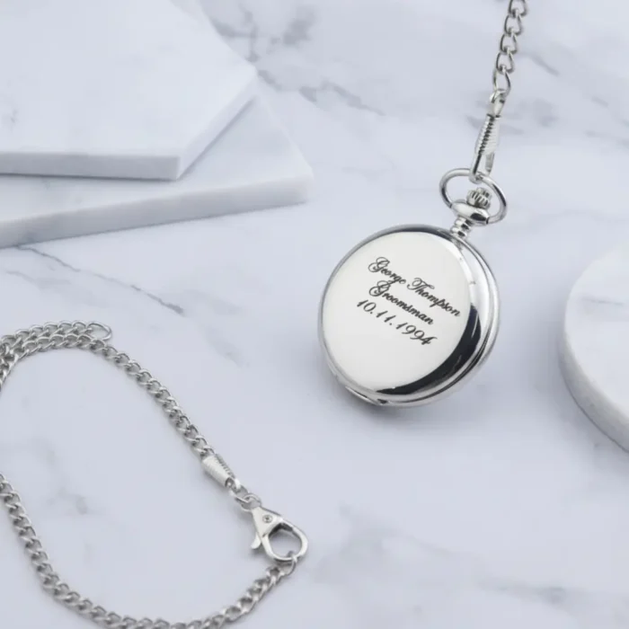 Silver Pocket Watch - Image 4