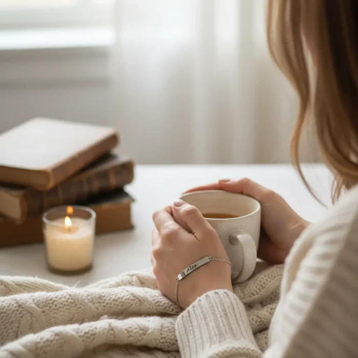 Bar Bracelet - Silver - Image 3