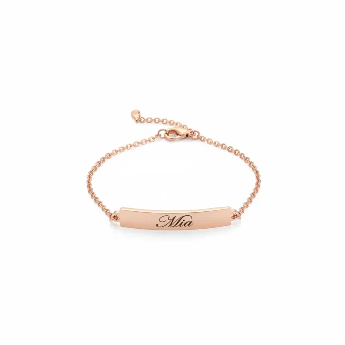 Bar Bracelet - Rose Gold - Image 7